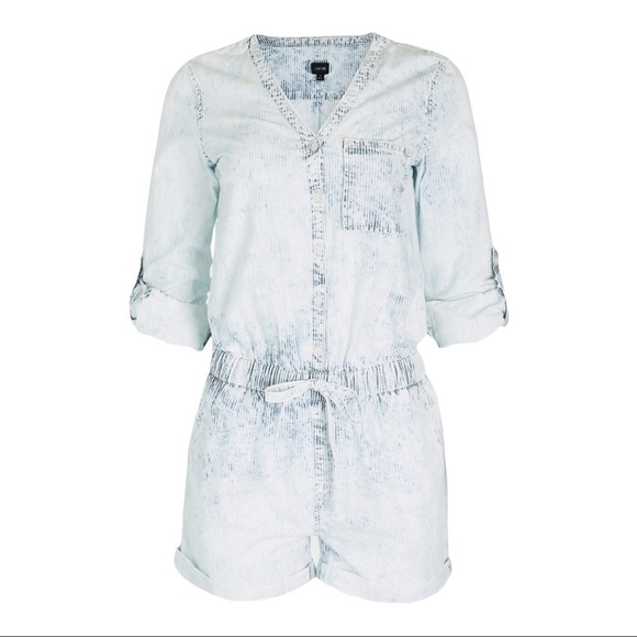 JOE'S Jeans The Drawstring Romper hickory stripe - Picture 1 of 15